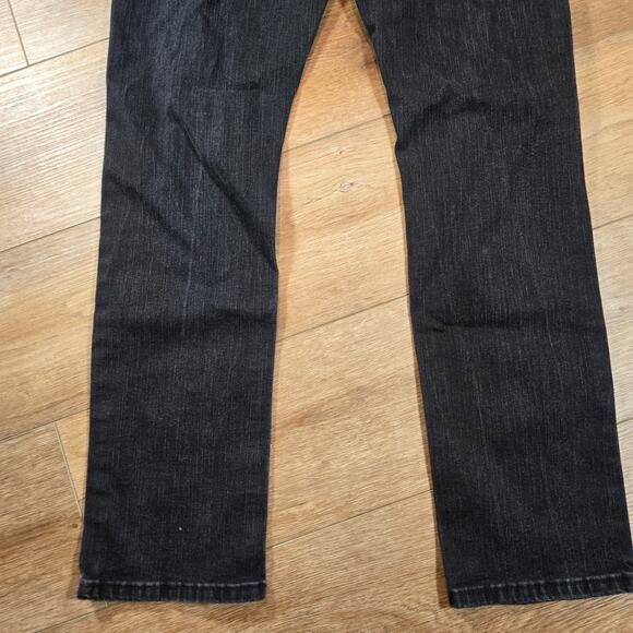 True Luck Black Distressed Stretch Denim Jeans Men’s 36x30 Punk Hip Hop Retro - Picture 11 of 12